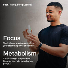 Ketone-IQ shot with open cap showing ready-to-drink green apple boost