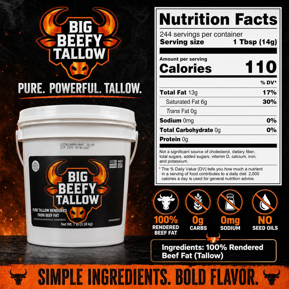 Ketostat beef tallow close-up texture showing creamy-solid consistency benefit