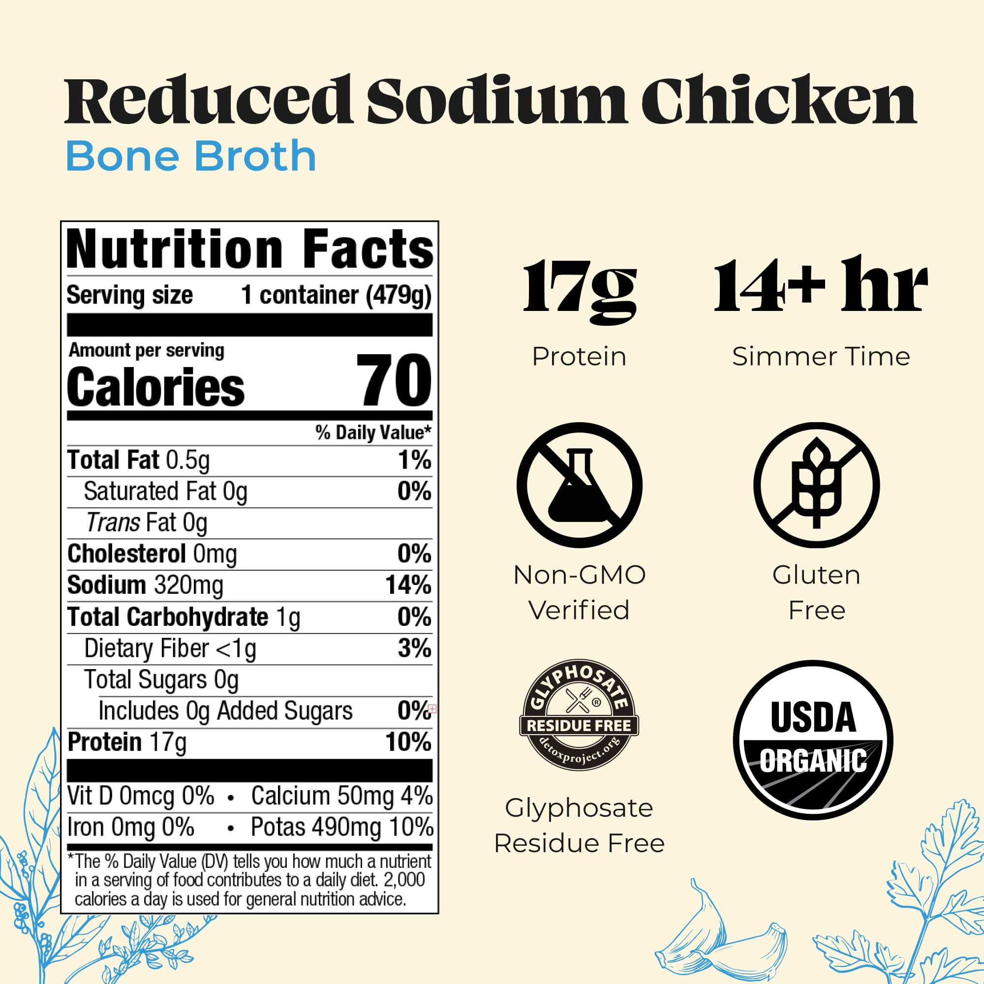 Close-up of Kettle & Fire broth texture highlighting rich collagen and protein content