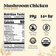 Kettle & Fire pouring mushroom chicken broth into mug for convenience