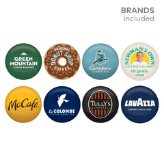 Keurig machine brewing a bold roast pod for quick, rich single-serve coffee
