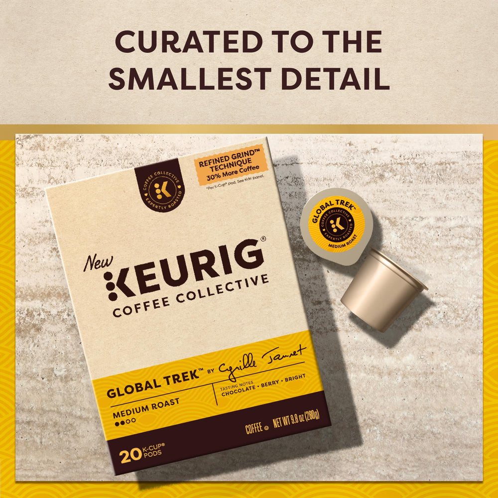 KEURIG COFFEE COLLECTIVE cup on breakfast table lifestyle shot conveying easy enjoyment