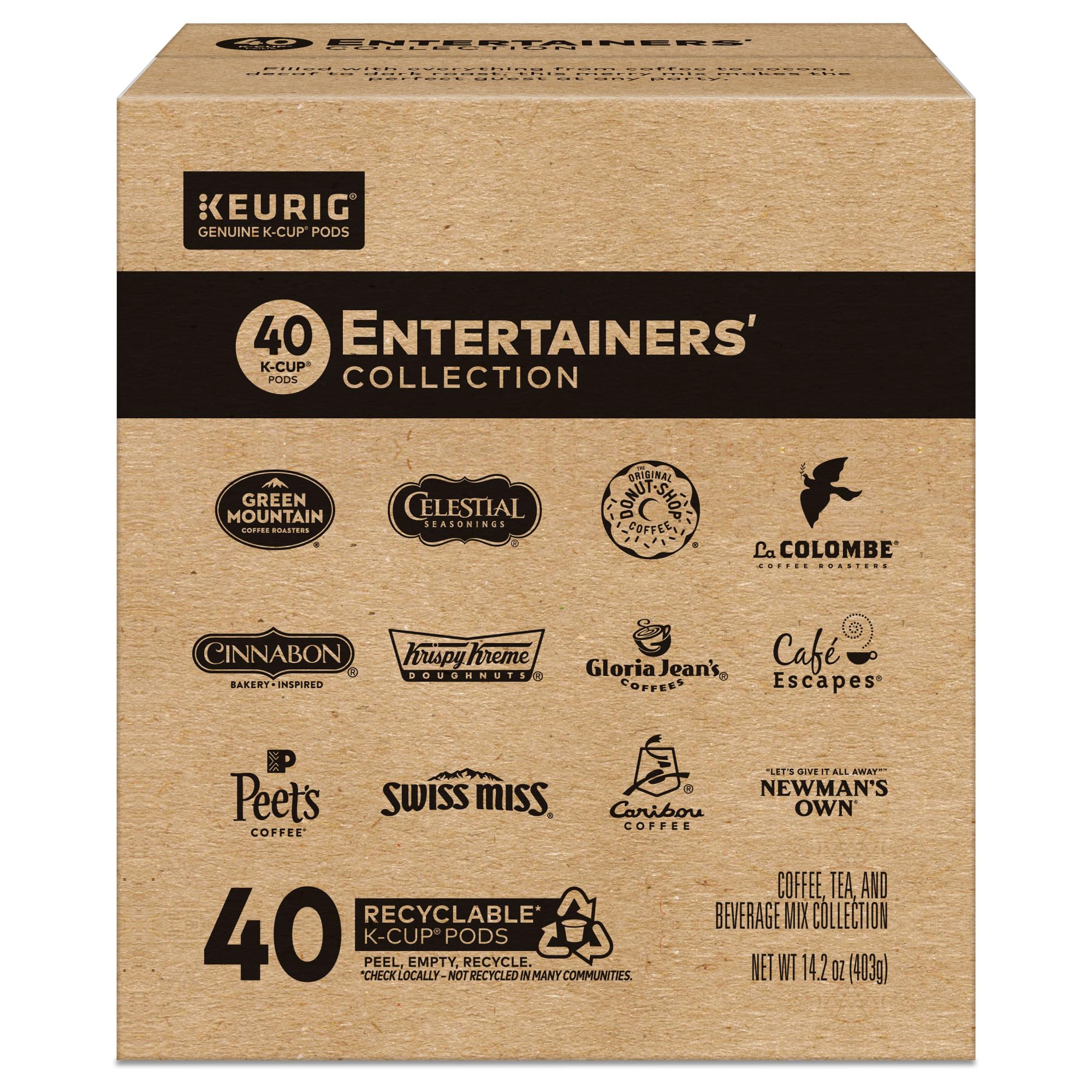 Keurig Entertainers scale comparison in hand, shows compact portion size
