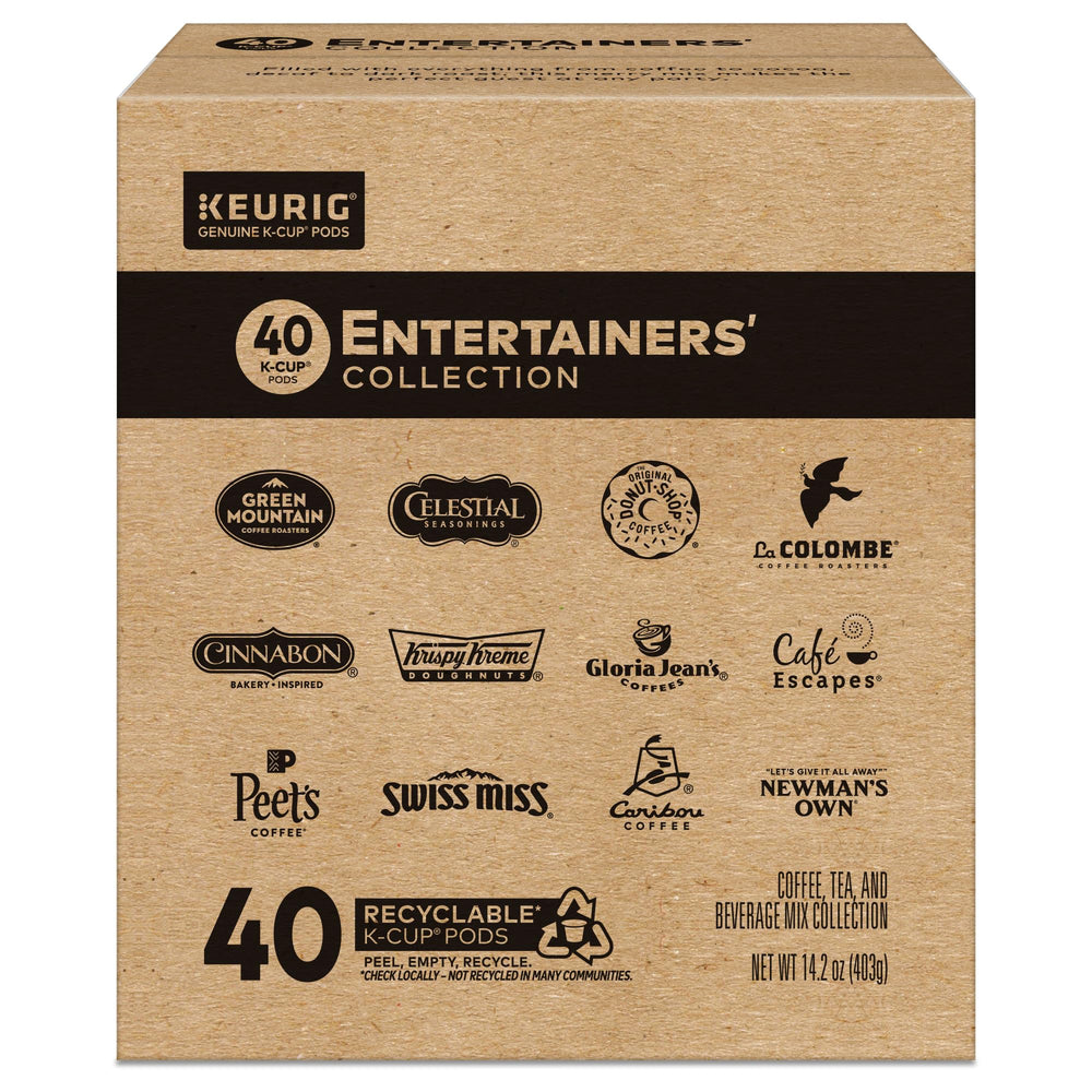 Keurig Entertainers scale comparison in hand, shows compact portion size