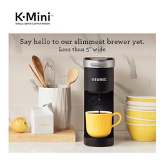 Keurig K-Mini Plus control close-up showing easy one-button operation