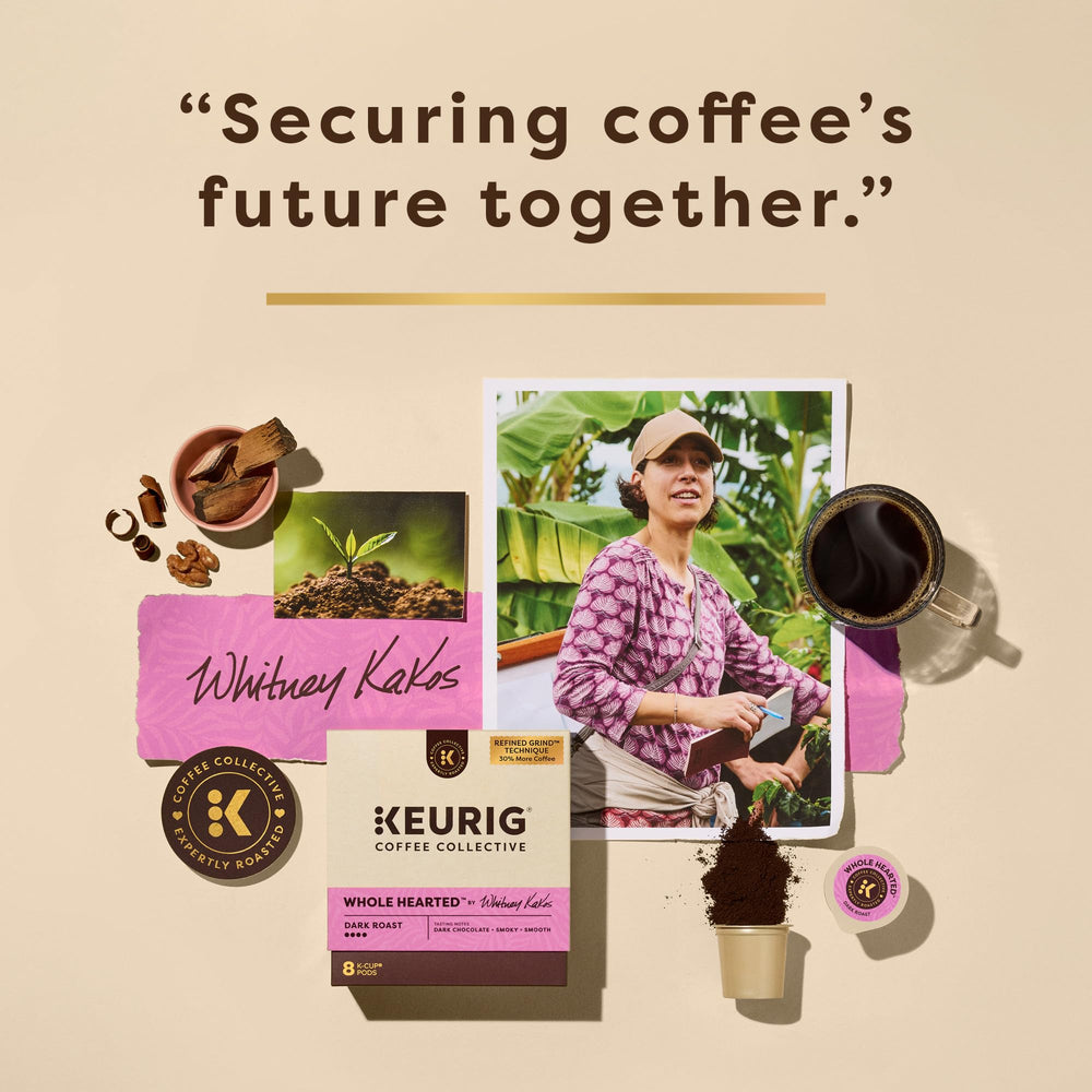 Keurig Coffee Collective K-Cup pod inserted in brewer for convenient single-serve use