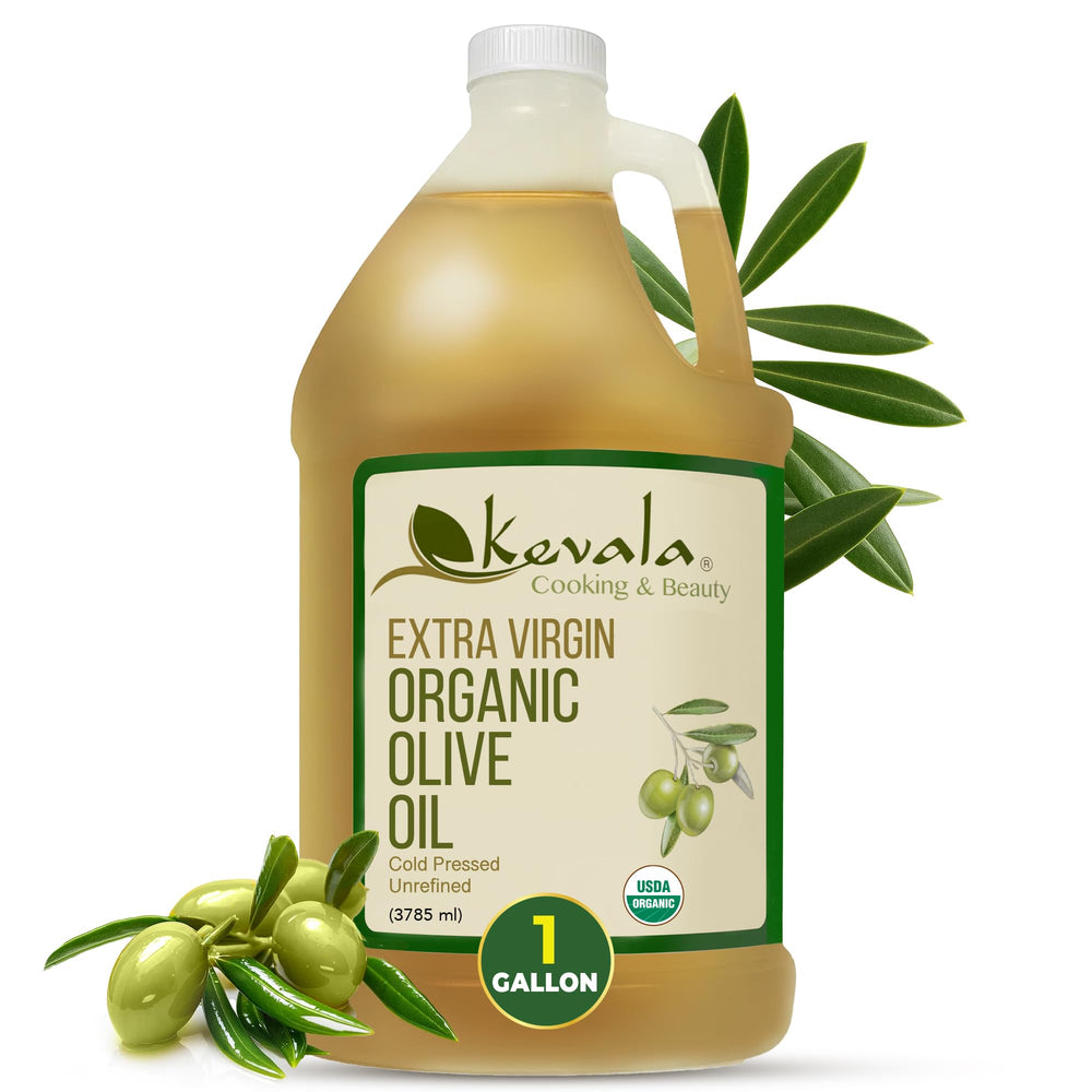 kevala gallon bottle front label showing organic certification and clear branding benefit clarity