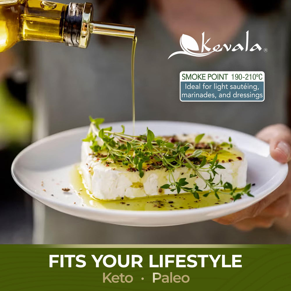 kevala ingredients and certificates layout showing USDA Organic and Non‑GMO trust benefit
