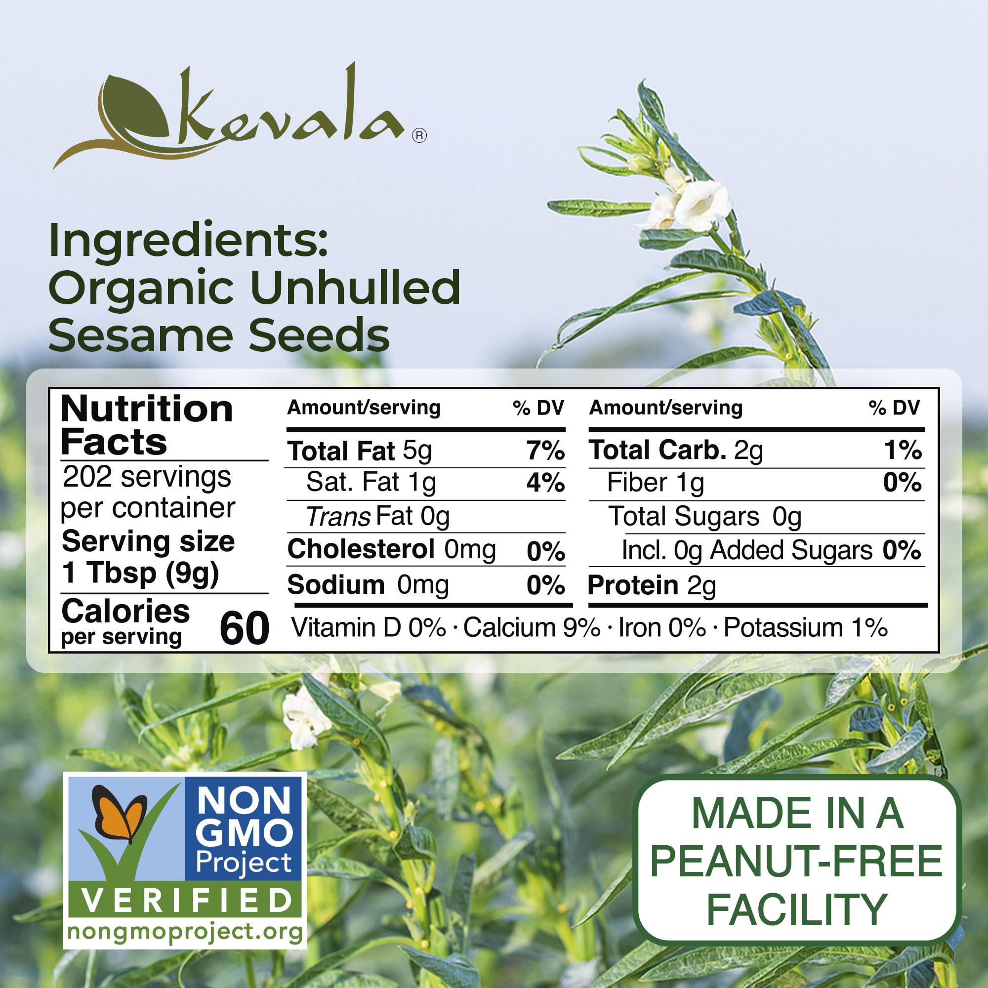 kevala close-up of unhulled seeds highlighting crunchy texture and rich flavor