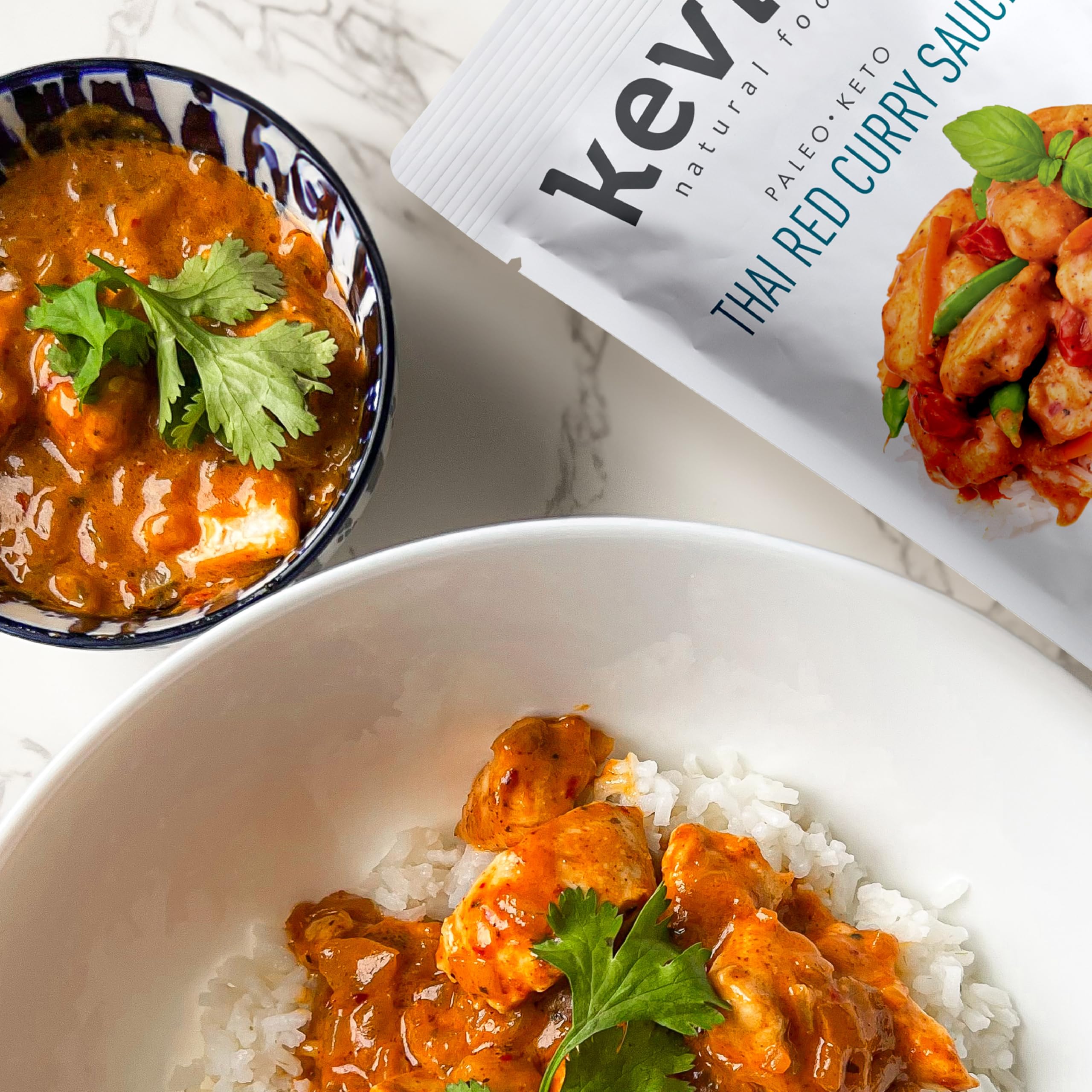 Kevin's Natural Foods label close-up highlighting ingredients and Paleo Keto certifications