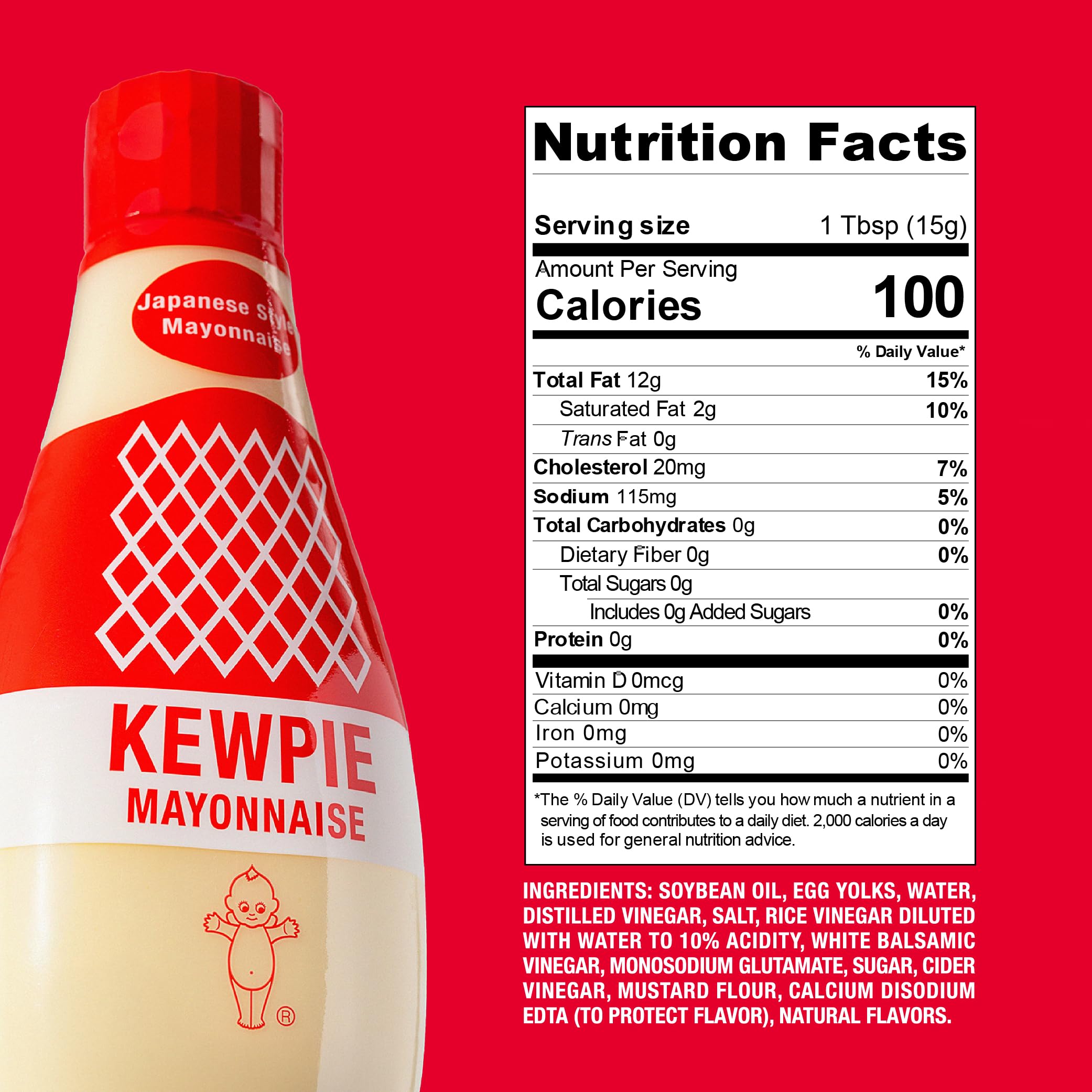 Kewpie front packaging 24 fl oz bottle highlighting value and volume
