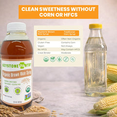 Closeup of Keystone Pantry label highlighting USDA Organic seal for ingredient trust