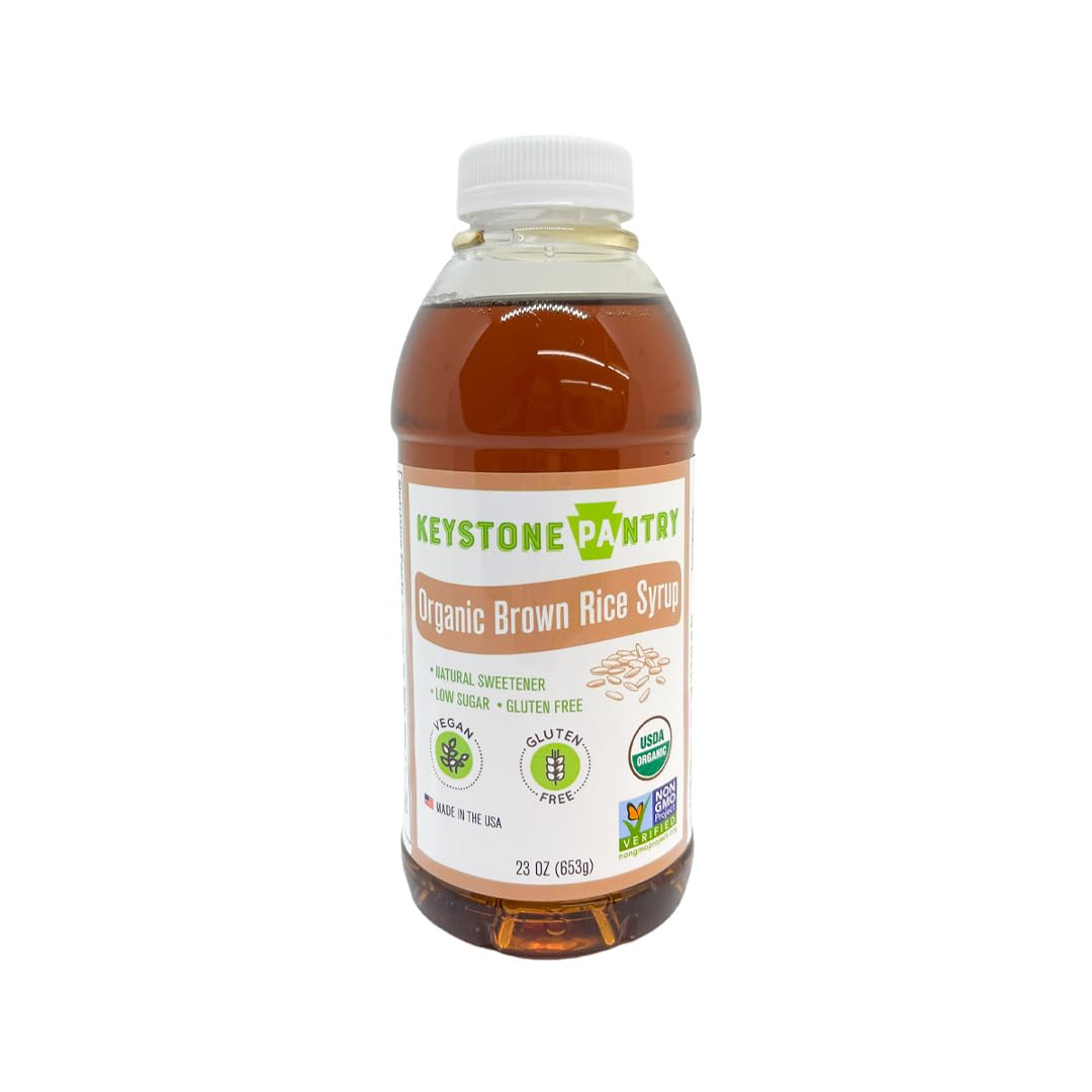 Keystone Pantry front label on 23oz bottle showing organic certification and clarity benefit