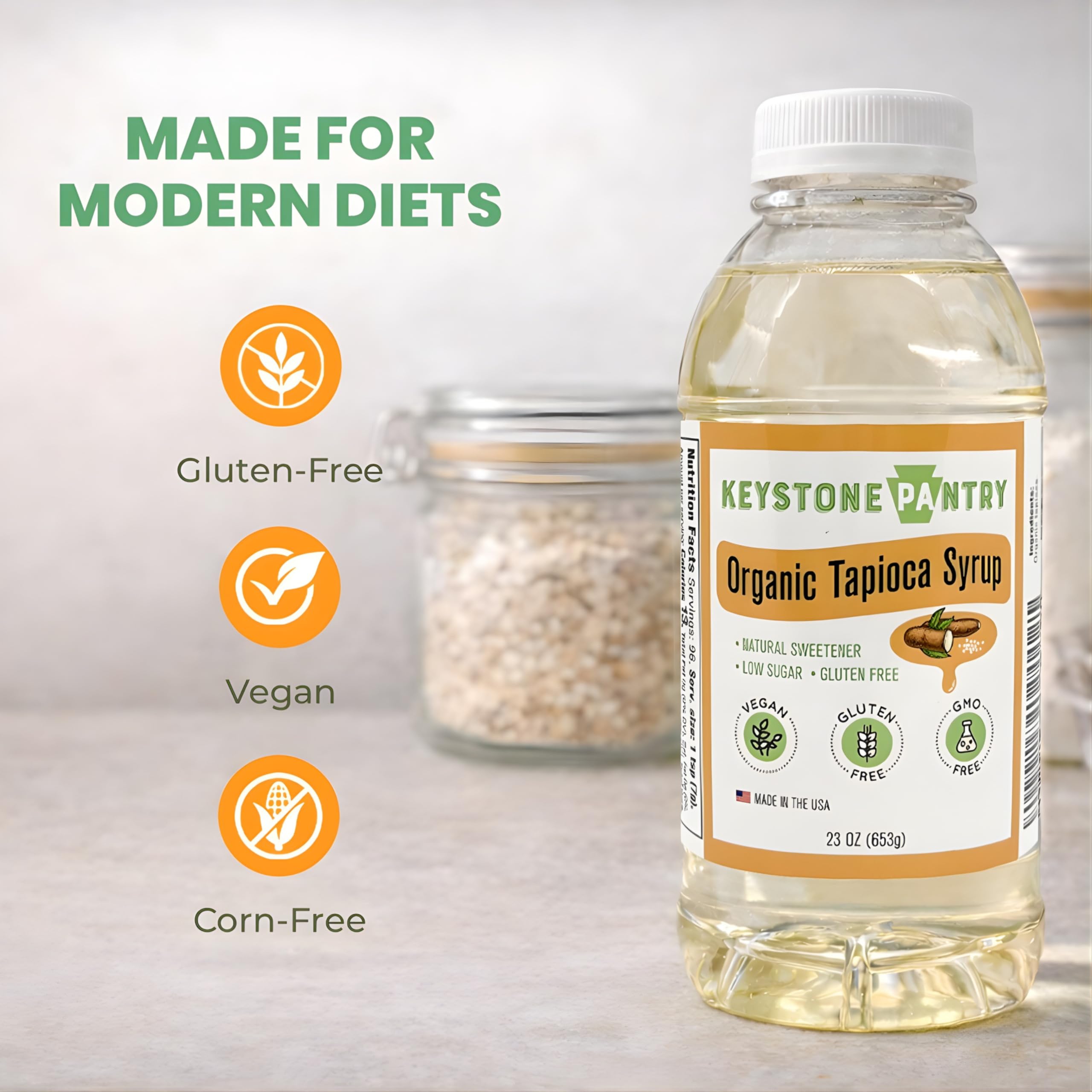 Keystone Pantry syrup used in making energy bars showing binding benefit