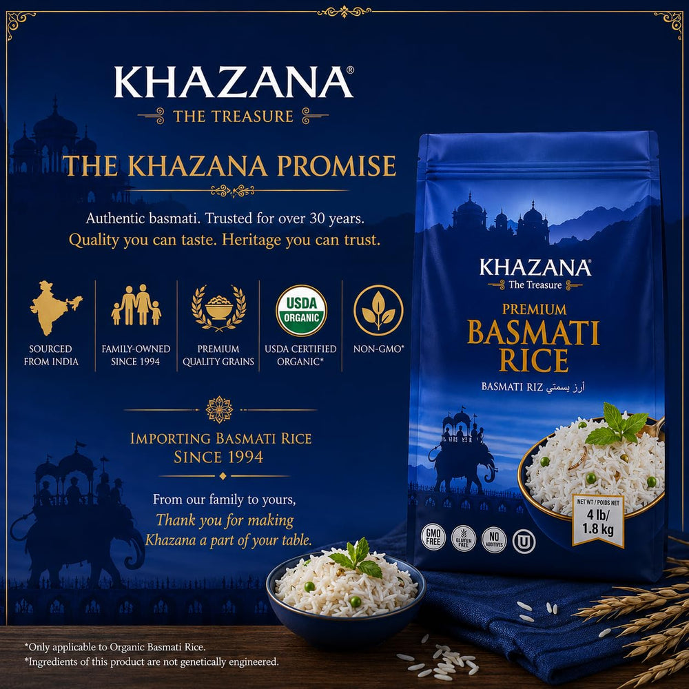 Khazana extreme close-up of grain texture showing aged quality
