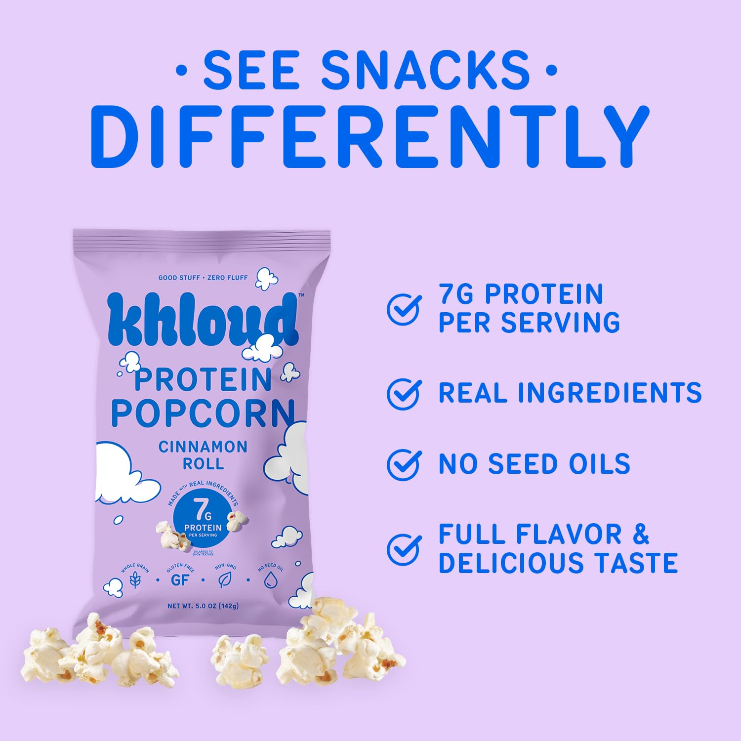 Khloud nutrition label and ingredients highlighting clean formula
