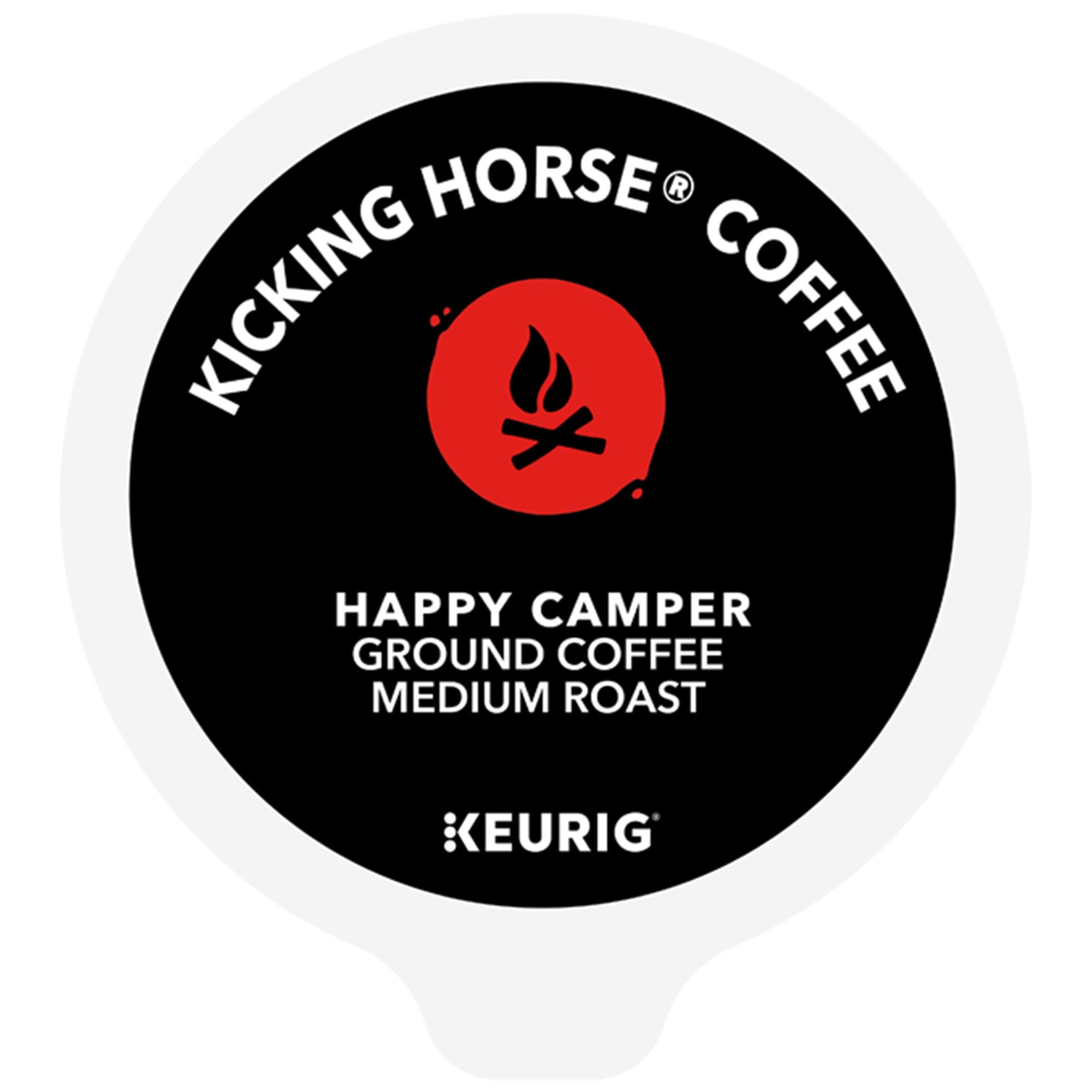 Kicking Horse box showing Fair Trade and Organic certification badges
