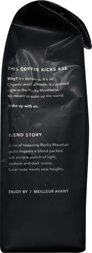 Kicking Horse ground coffee close-up highlighting medium-fine grind and consistent extraction