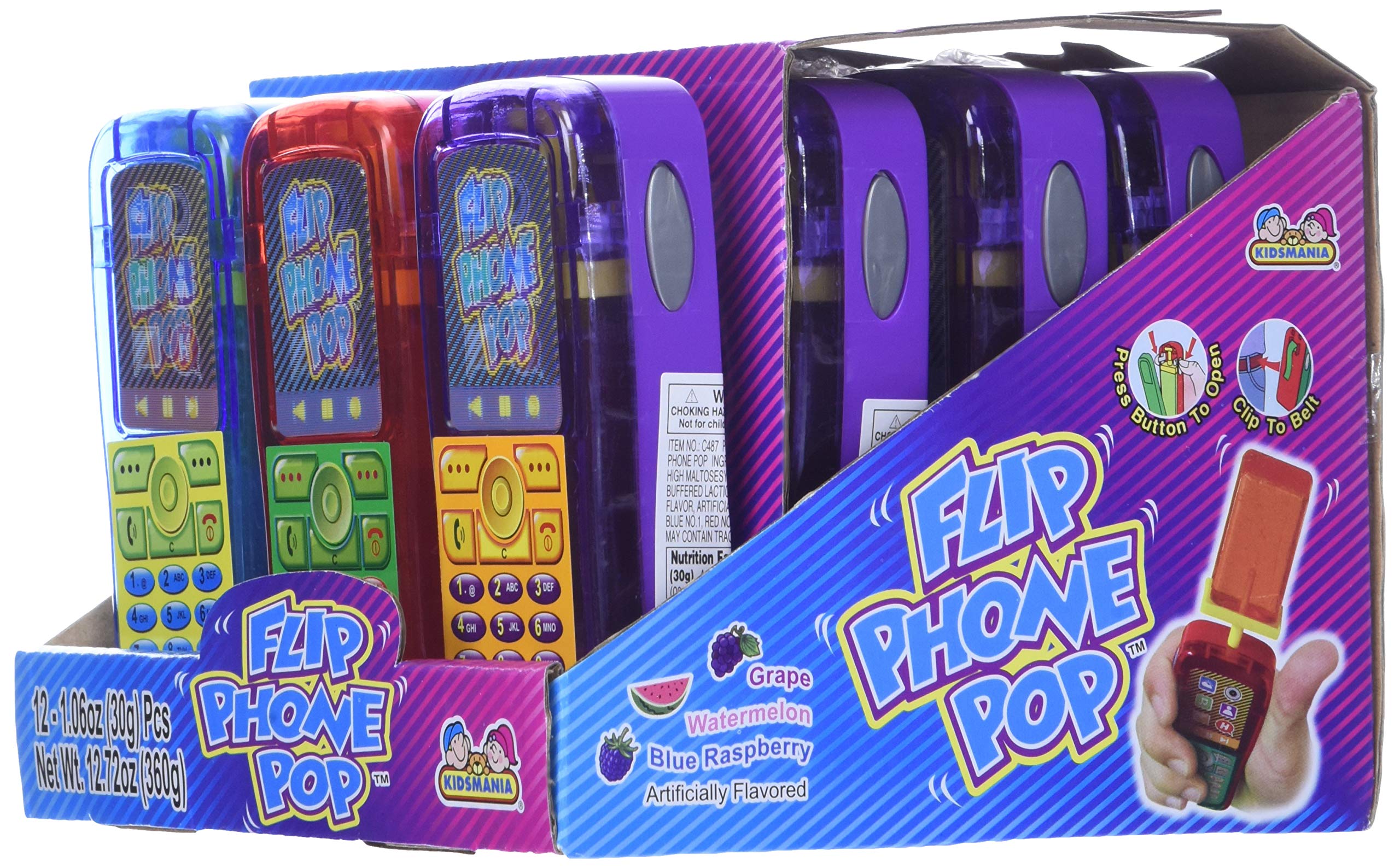 Kidsmania pops spilling from a favor bag for quick party distribution