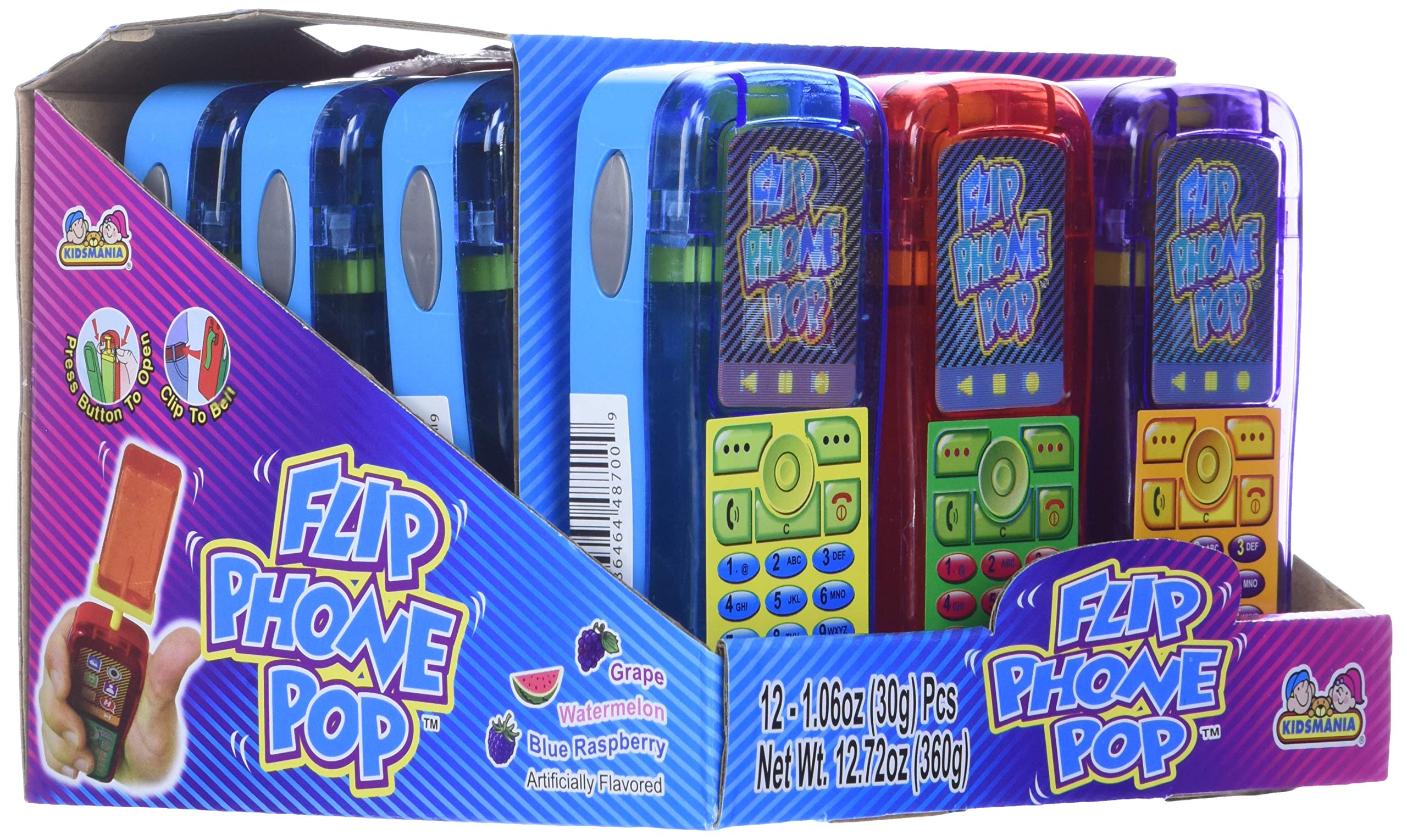 Kidsmania pop next to a coin showing size and easy handheld fit