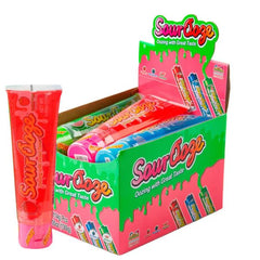 Kidsmania sour ooze texture closeup highlighting gel consistency and tangy appeal