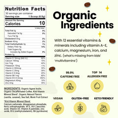 kiid caramel scoop measuring one serving for easy portion control