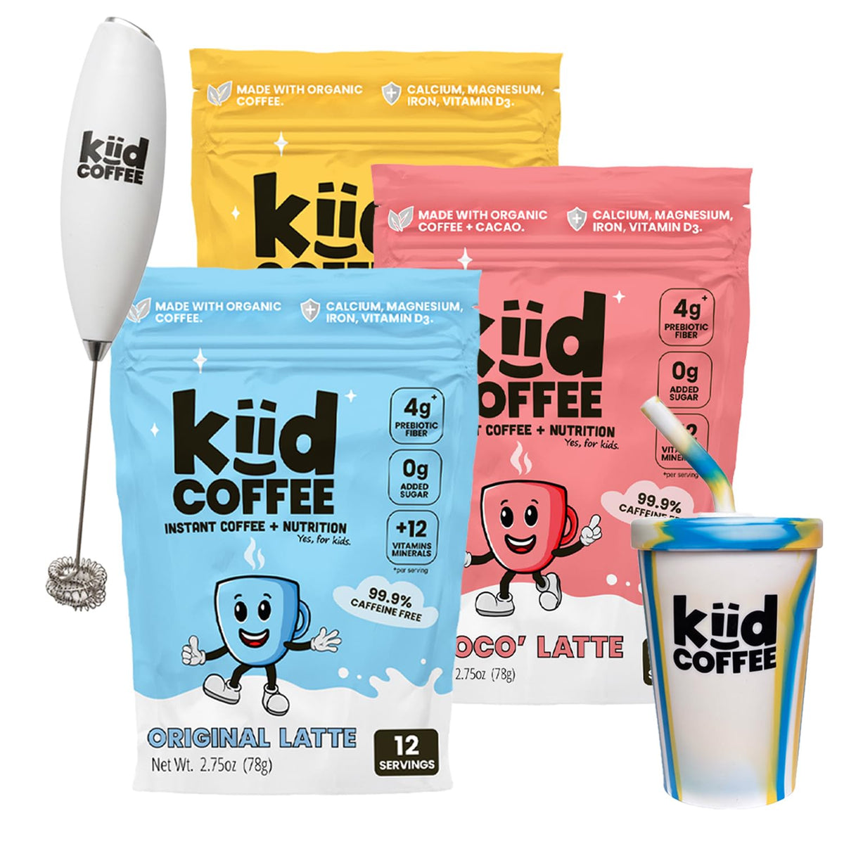 kiid brand front packaging showing gift set and contents for quick recognition