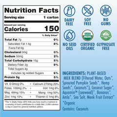 Kiki Milk close-up of ingredients label showing clean, gum-free formulation for transparency