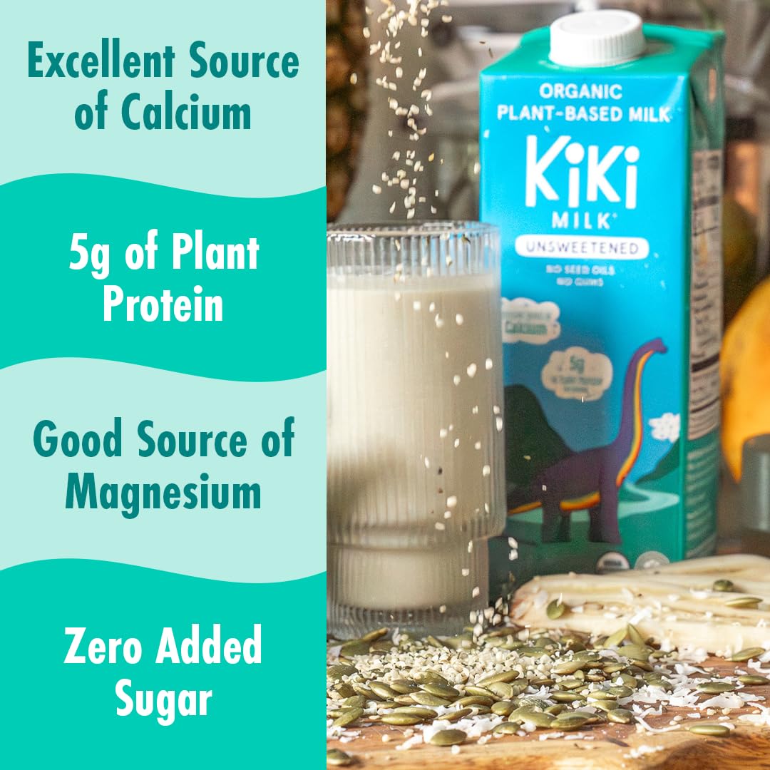 Kiki Milk on a spoon highlighting smooth plant-based texture