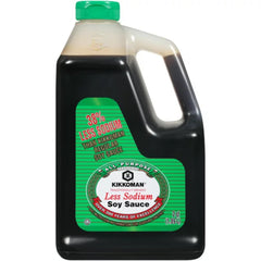 Kikkoman lite soy bottle front shows size and convenience