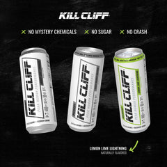 Kill Cliff can top close-up with pull tab showing easy-open design and freshness