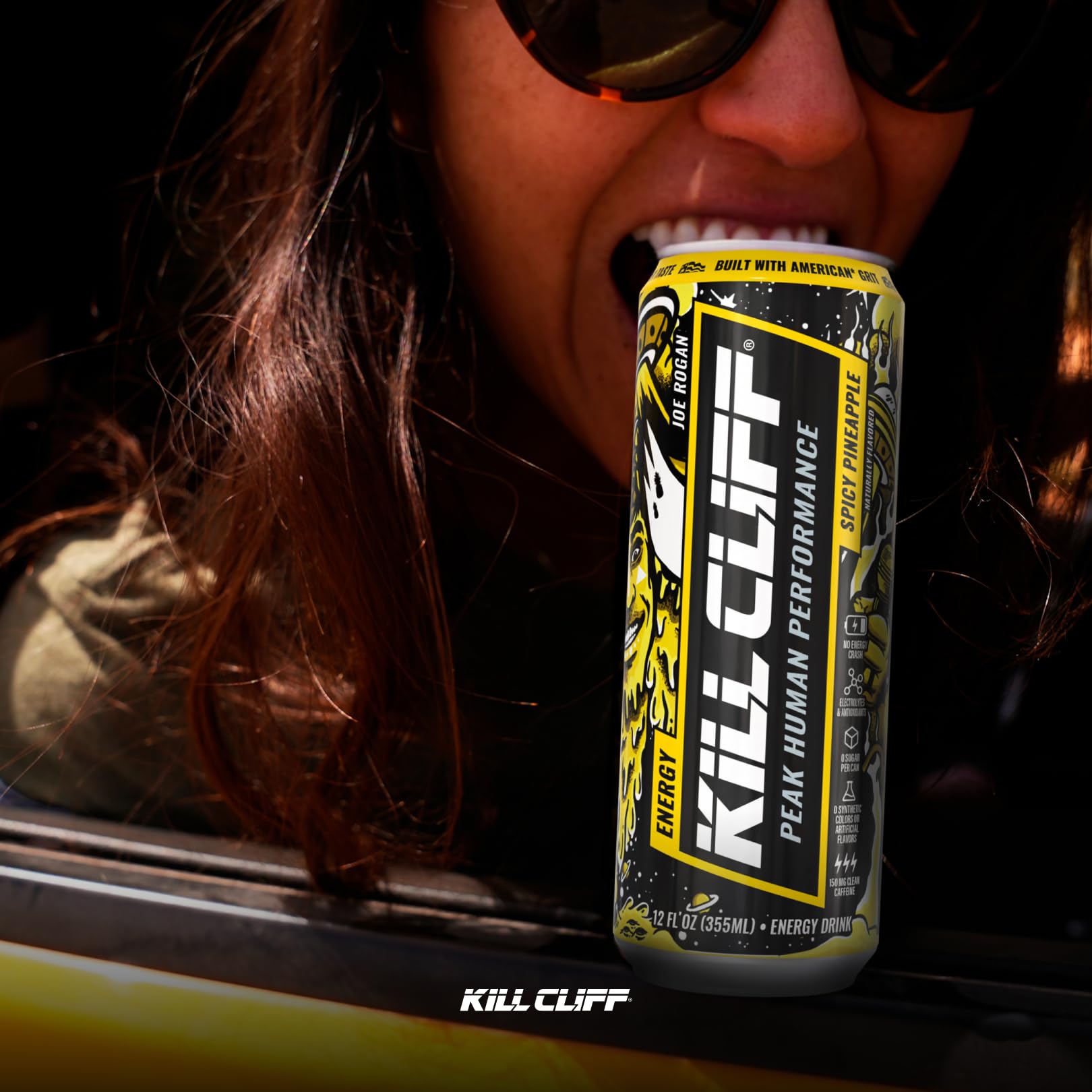 Kill Cliff ingredients label close-up showing electrolytes and B vitamins for daily support