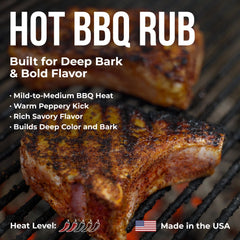 Killer Hogs rub on brisket bark showing rich crust development benefit