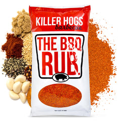 Killer Hogs tub front label showing product and bold flavor