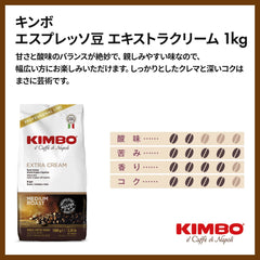 Kimbo close-up of bean texture highlighting roast and aroma benefit
