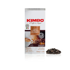 Kimbo front packaging showing 2.2 lb bag and Italian branding for freshness