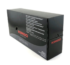 KIMBO pack front showing capsule design and deep-roast flavor benefit