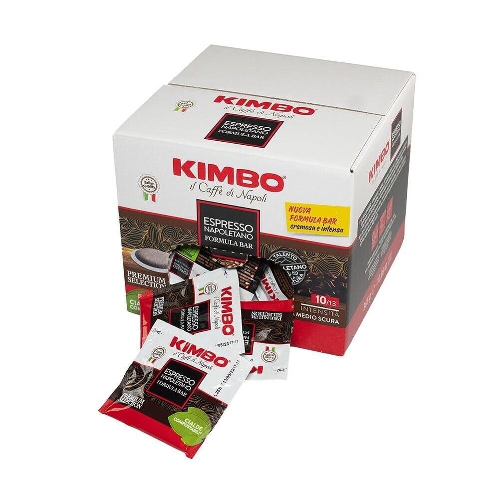 KIMBO Napoli front packaging showing 100-count and compostable benefit
