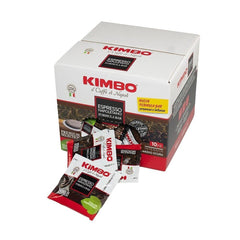 KIMBO Napoli front packaging showing 100-count and compostable benefit