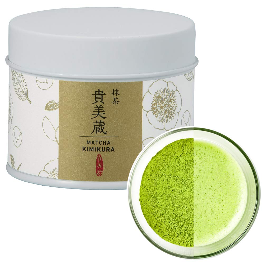 kimikura front tin matcha showing packaging and freshness benefit