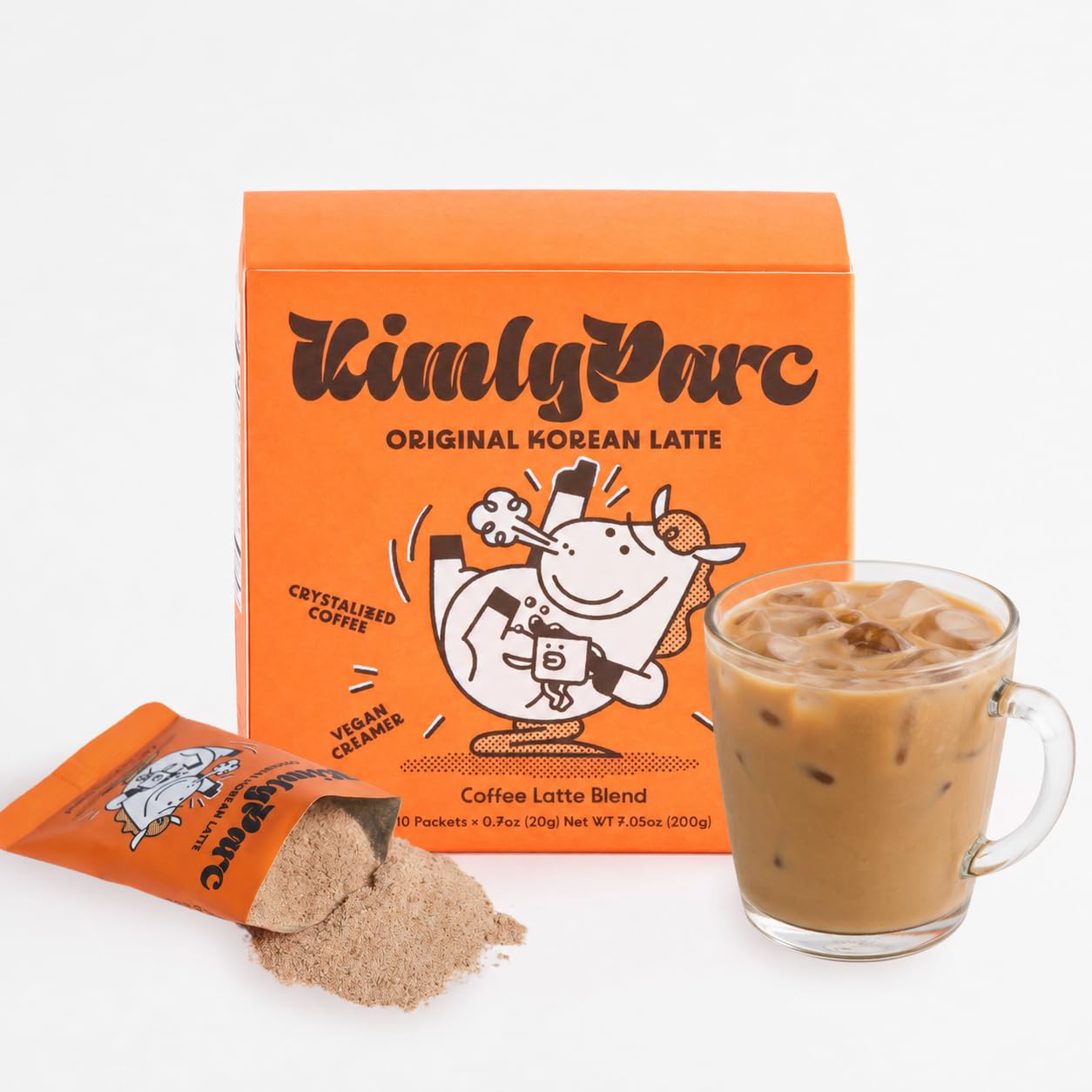 KimlyParc front packaging shows 10 packets and convenient portability