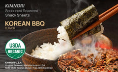 KIMNORI organic seaweed and oils grouped to show premium ingredients and purity