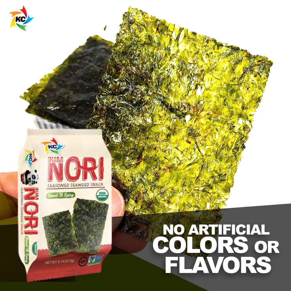 KIMNORI nutrition facts card emphasizing iodine and essential minerals