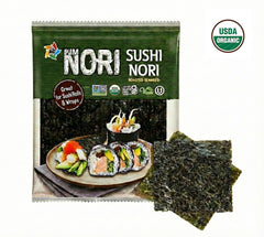 KIMNORI close-up of twice-roasted texture highlighting crispness and tear resistance