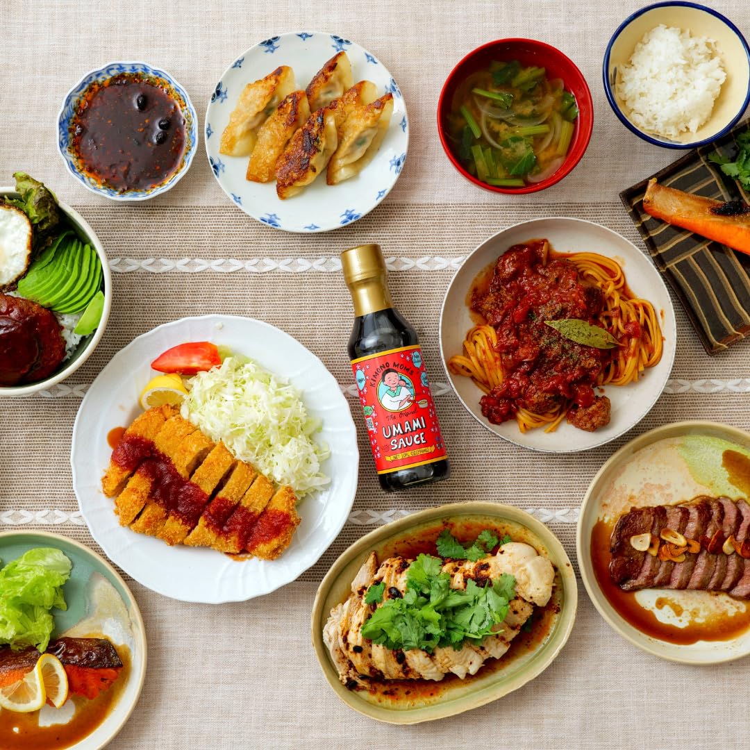 Kimono Mom sauce in small bowl as dip enhancing meal flavor