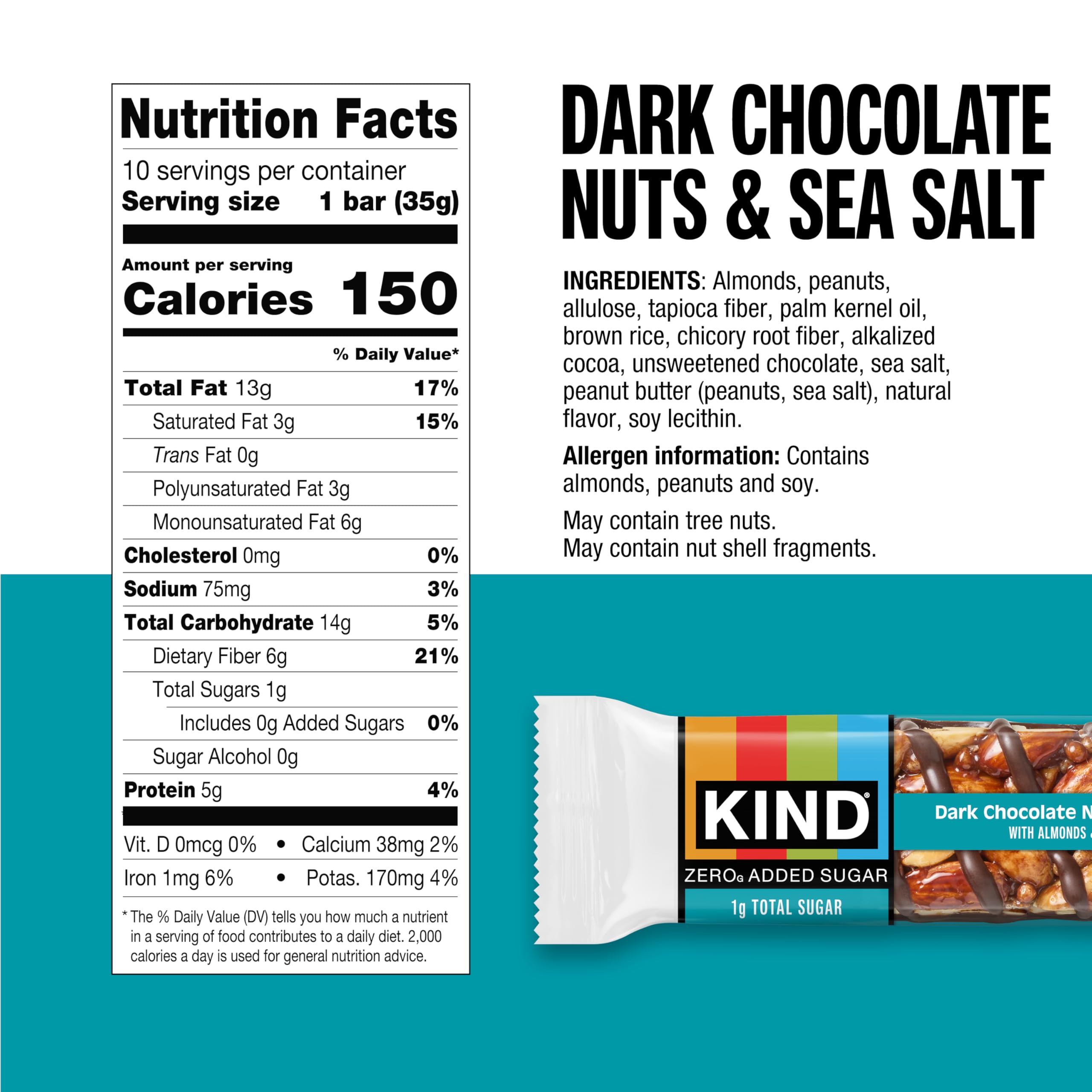 KIND bars held in hand demonstrating on-the-go convenience and portion control