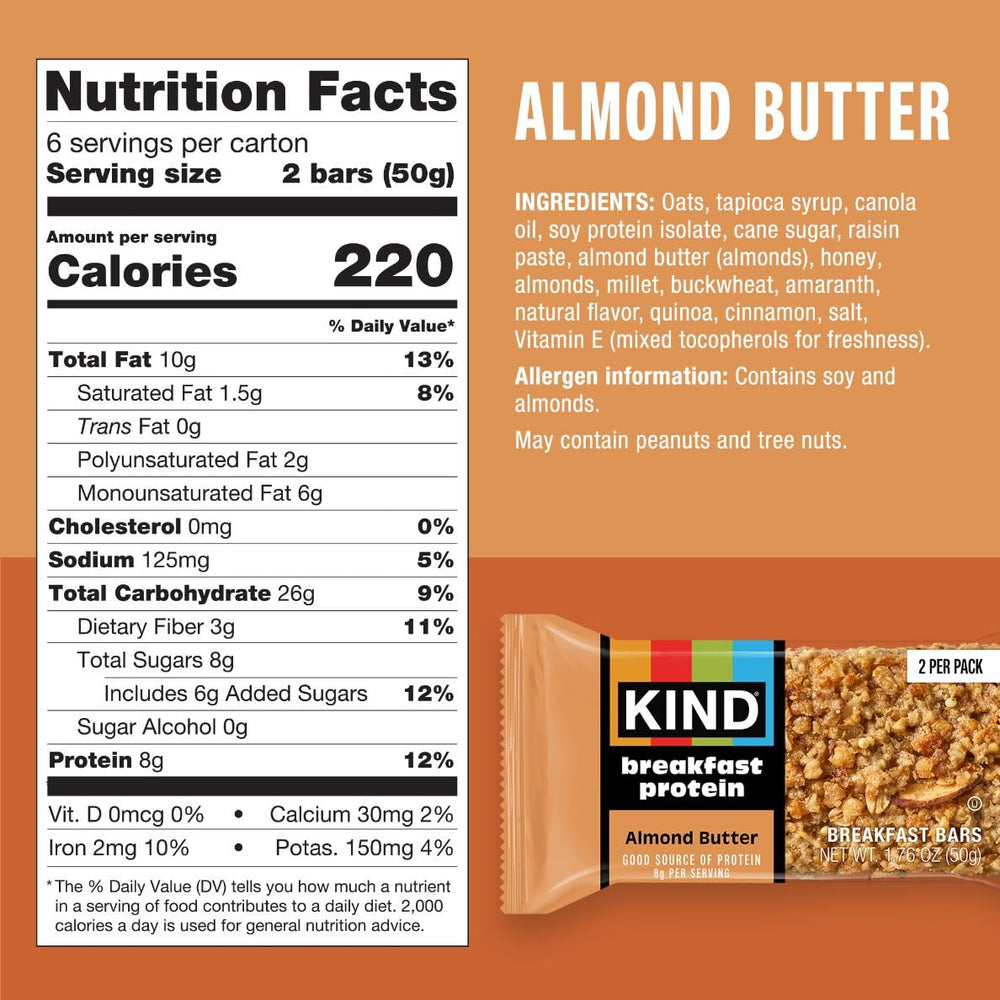 KIND apple cinnamon bar unwrapped to show fruit pieces and grab-and-go convenience