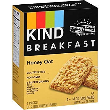 KIND boxed pack on pantry shelf demonstrating bulk storage and easy restock