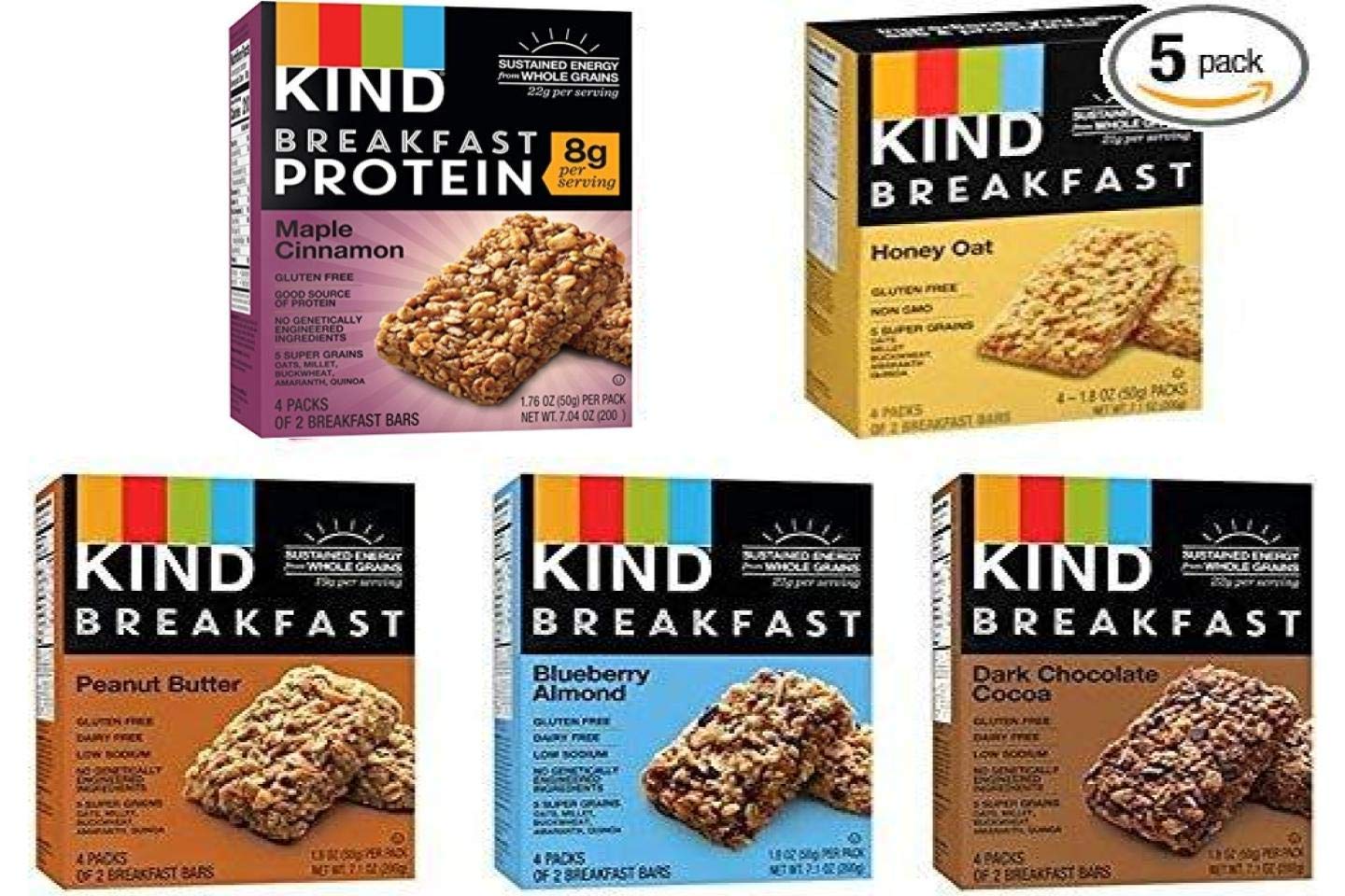 KIND bar close-up texture highlighting oats and nuts for satisfying bite