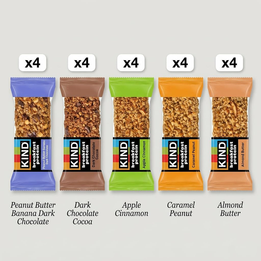 KIND Breakfast twin pack closeup highlighting grab-and-go freshness benefit